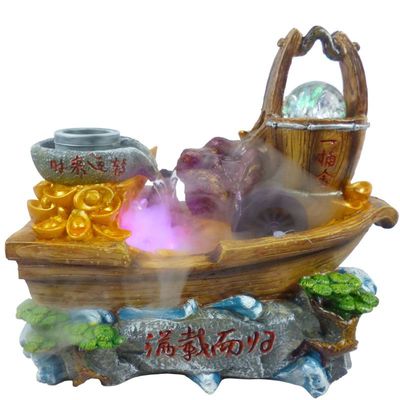 樹(shù)脂假山流水工藝品 招財(cái)創(chuàng)意辦公室內(nèi)擺件的完美選擇